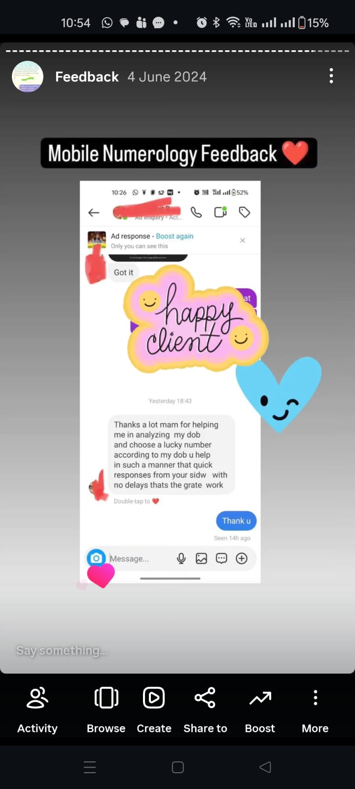 Client review