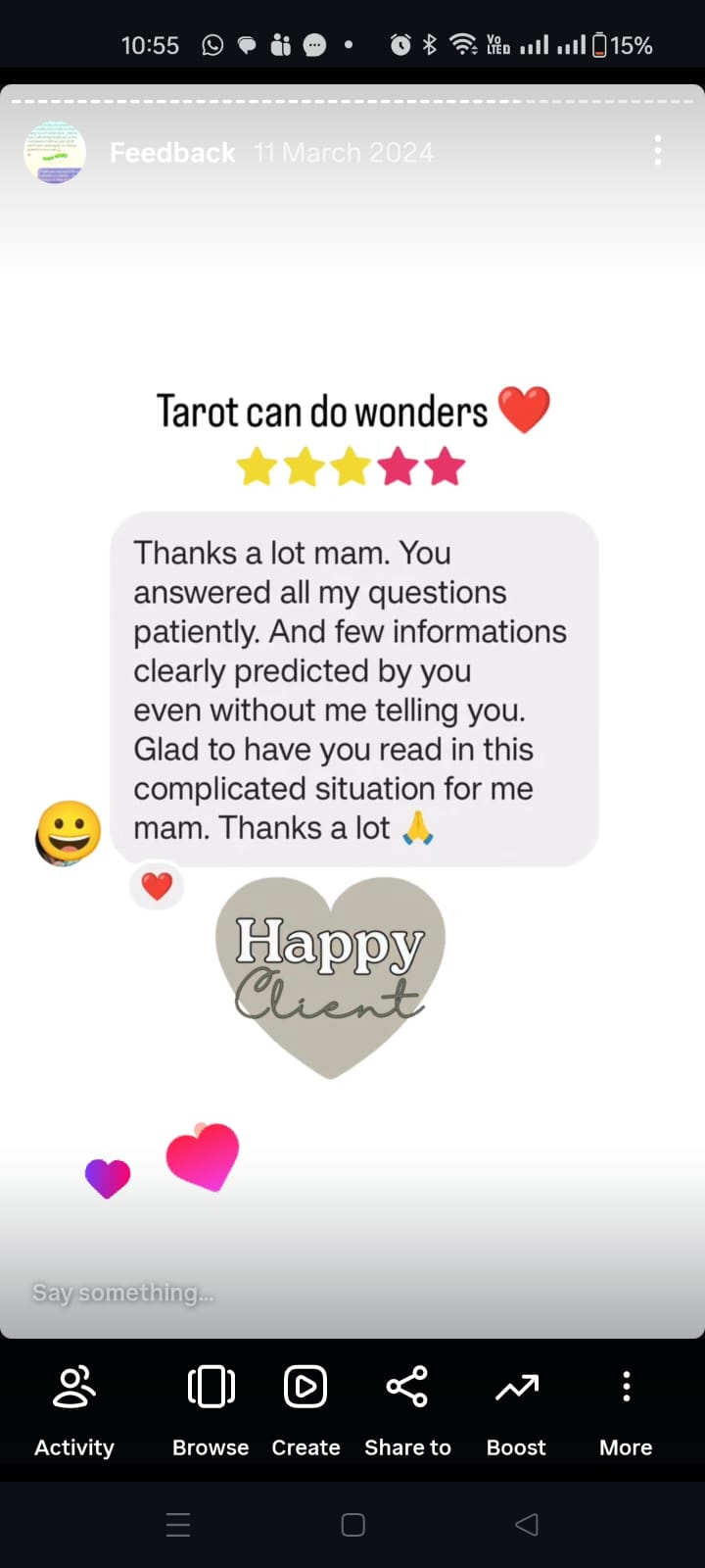 Client review
