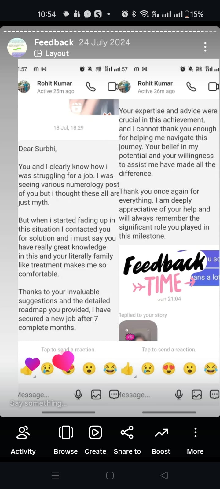 Client review
