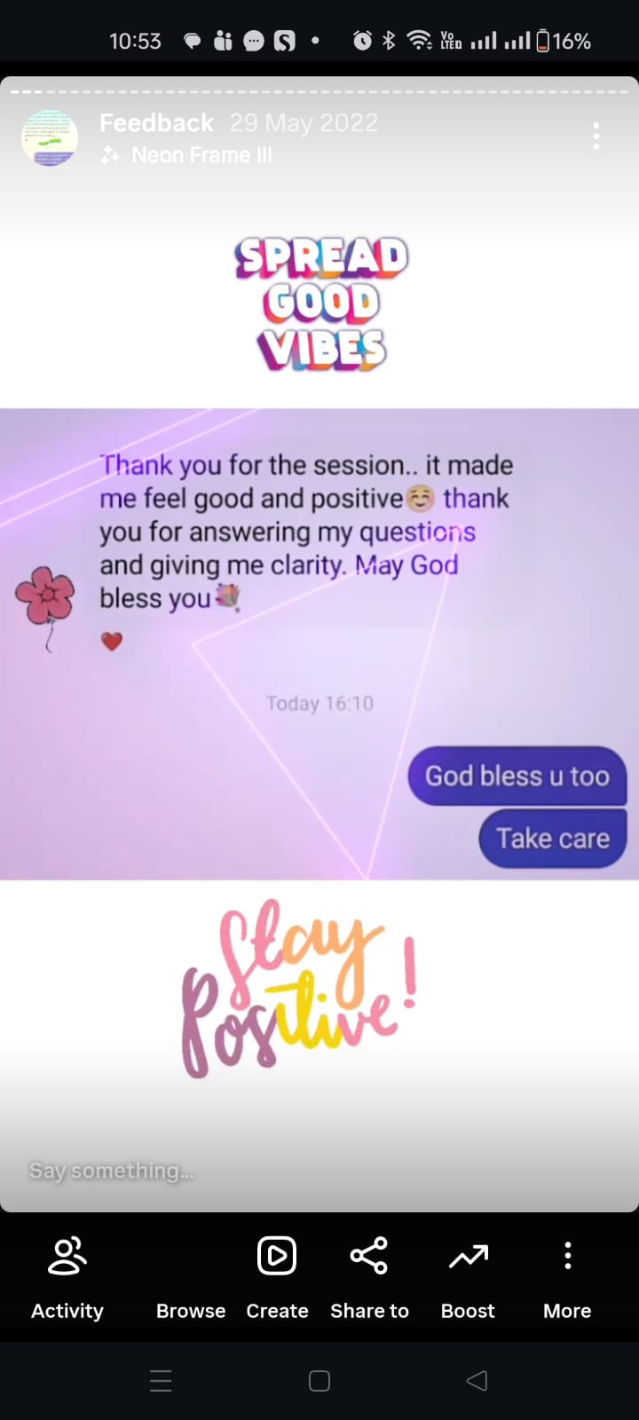 Client review