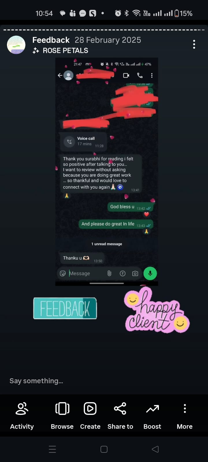 Client review