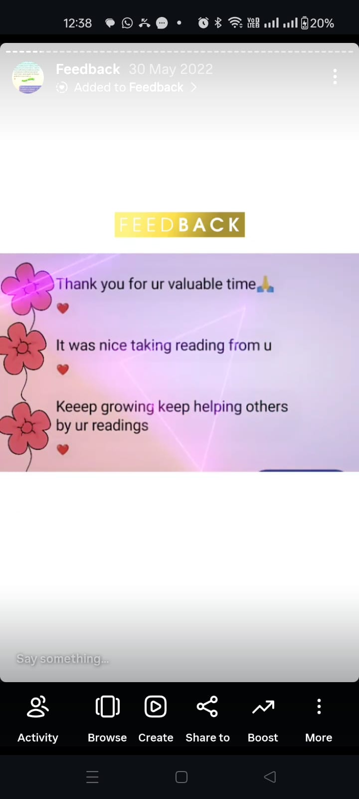 Client review