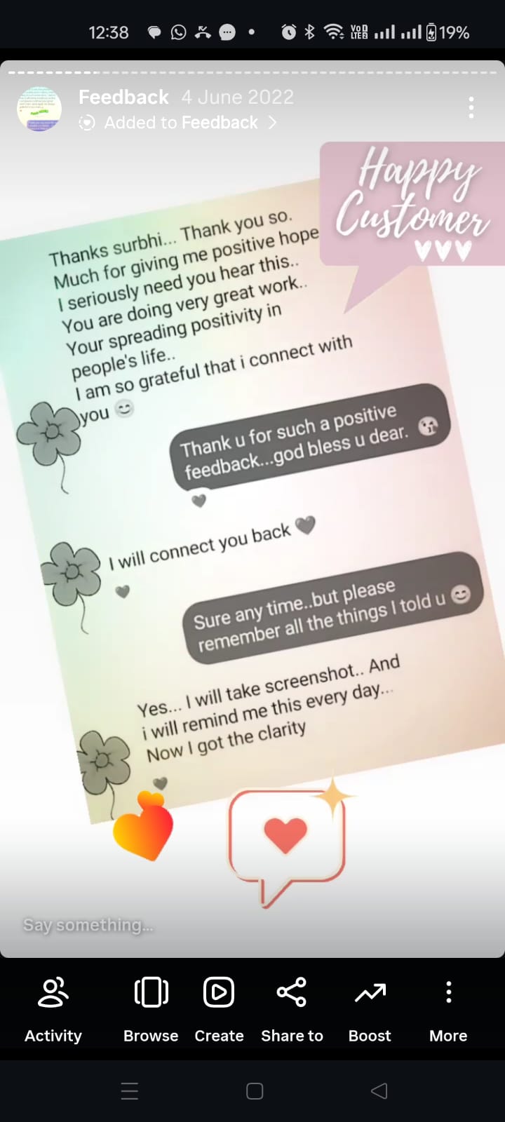Client review