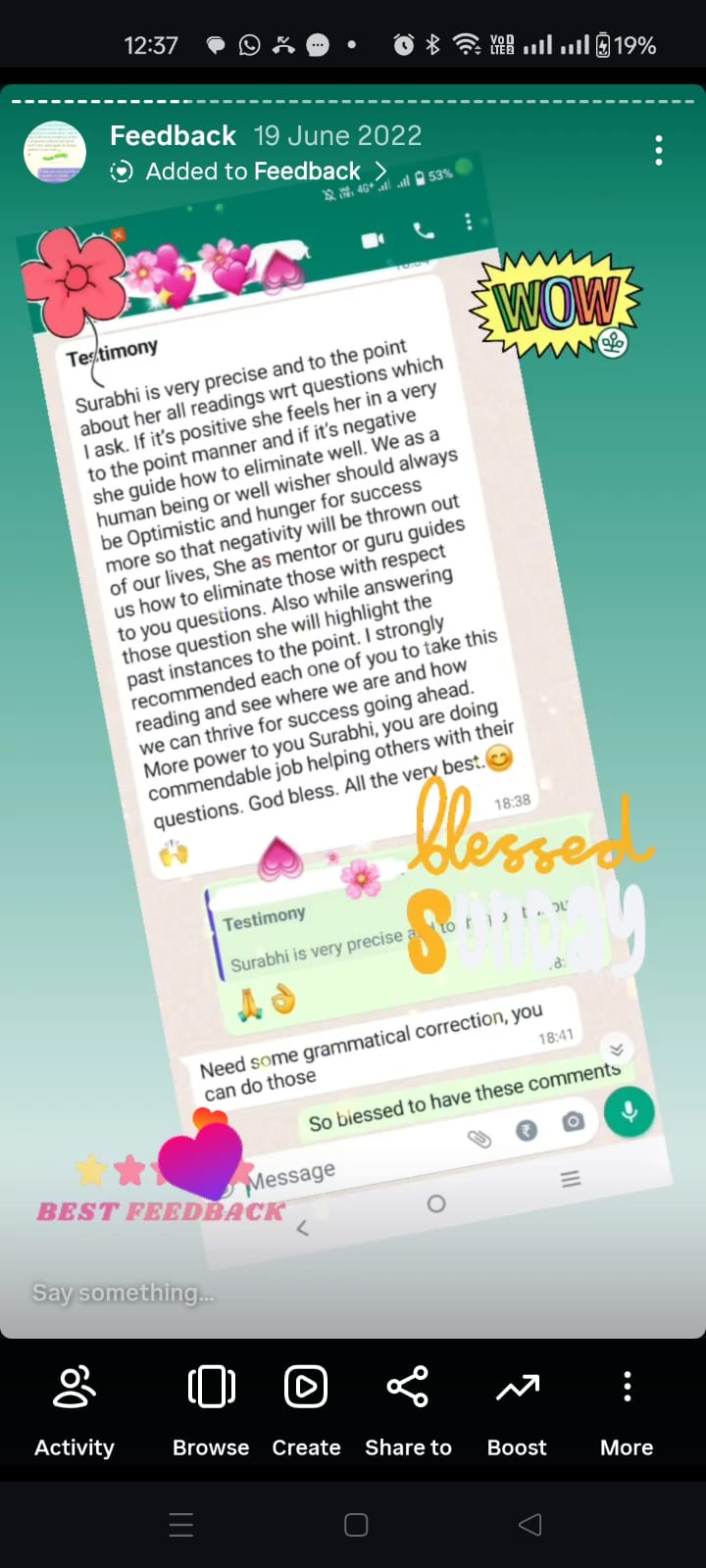 Client review