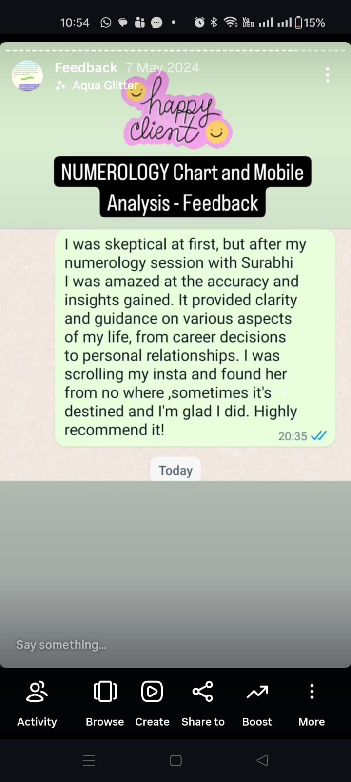 Client review