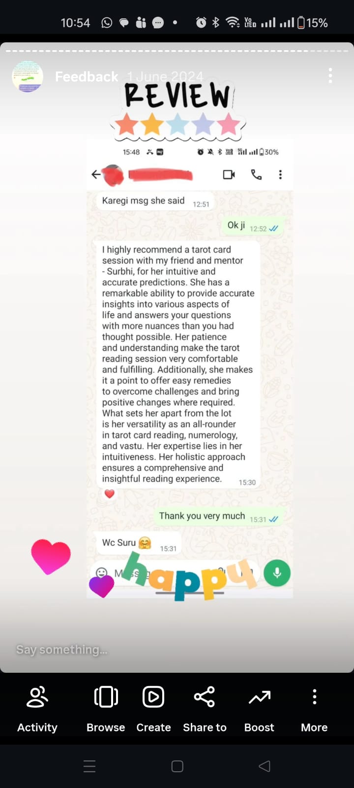 Client review