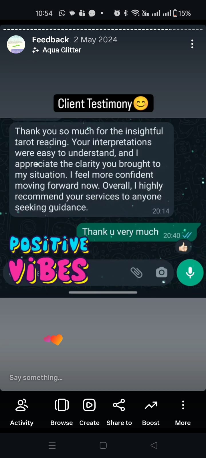 Client review